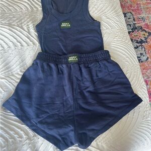Daily Drills Navy Tank and Shorts Set